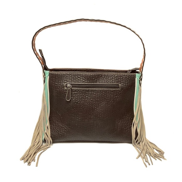 Ariat brown/turquoise bag - Picture 2 of 5
